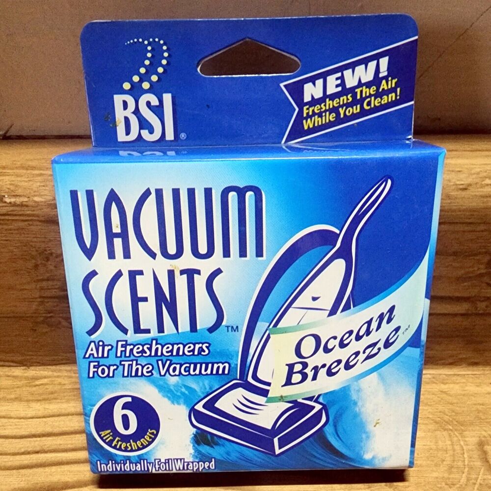 NOS Vacuum Scents Air Freshener 6 Pack Box Ocean Breeze See Description